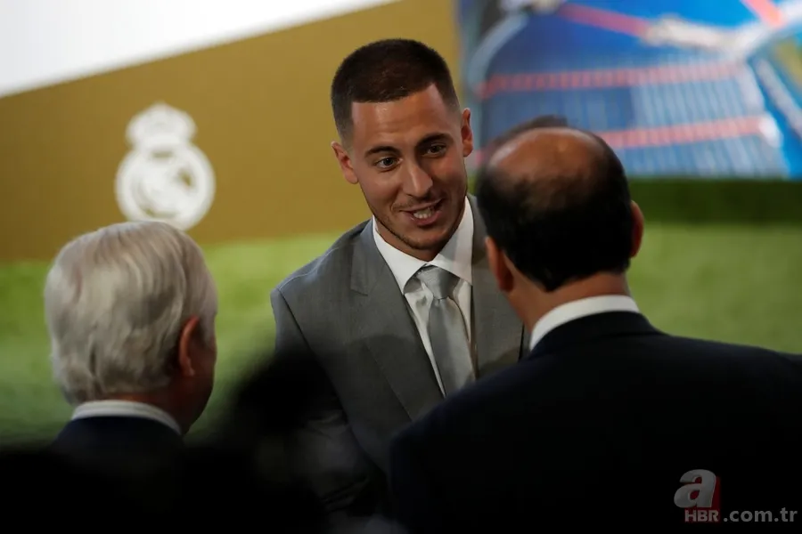 Real Madrid, en pahalı transferi Eden Hazard'ı tanıttı 24