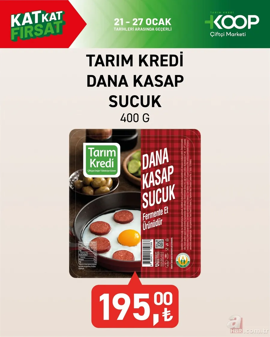 Tarım Kredi'de indirim haftası başladı: Dana Kıyma 139 TL, Kaşar peynir 175 TL, İlk hasat çay 174.90 TL... 2