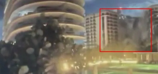 ABD’nin Florida eyaletinde koku dolu anlar: 12 katlı binadaki çökme anı kamerada