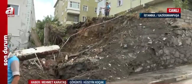 Sağanak sonrası İstanbul! Yollarda biriken çamur, taş parçaları ve çöpler temizleniyor