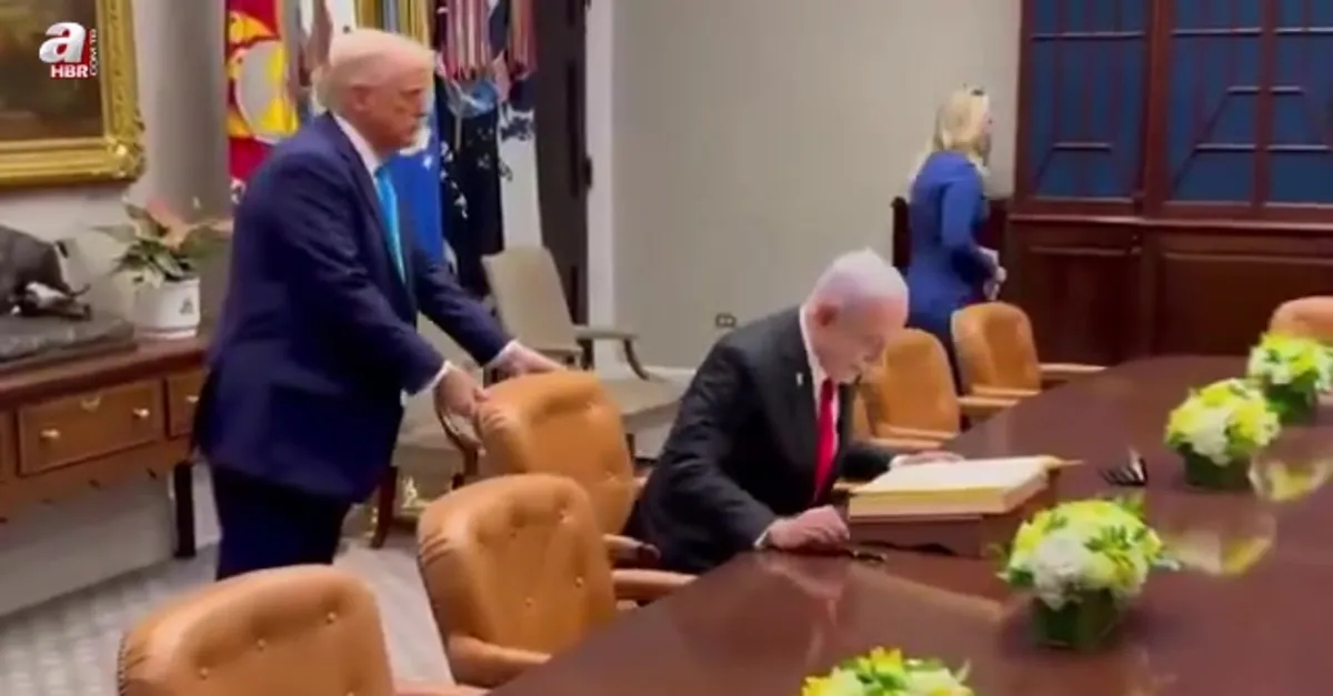 Donald Trump katil Netanyahu'yu böyle oturttu