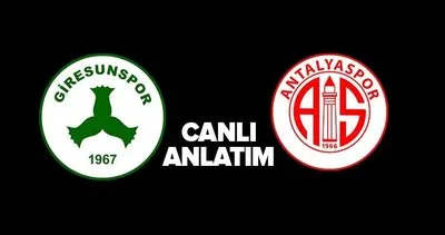 Giresunspor - Antalyaspor CANLI ANLATIM