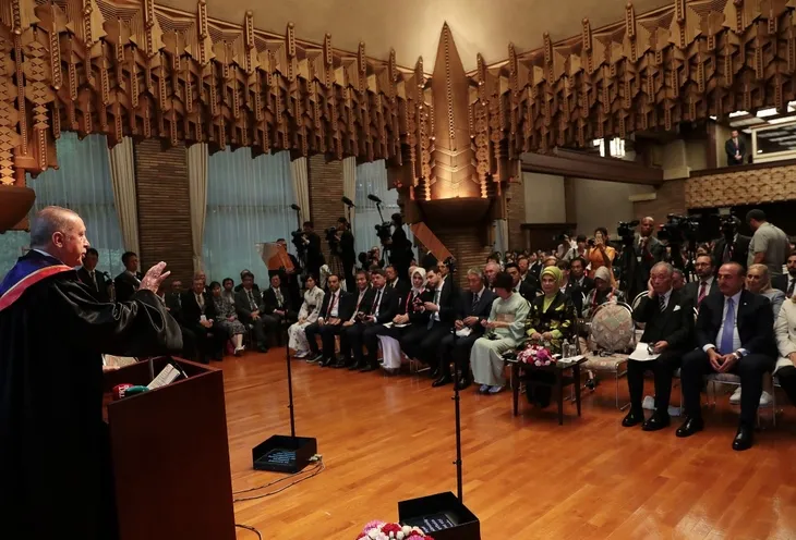 Başkan Erdoğan Japonya'da çay seremonisine katıldı