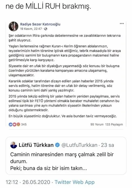 İYİ Partili Lütfü Türkkan camide kadınların bir araya gelmesinden rahatsız! 2015 yılındaki yalan haberi paylaştı - 4