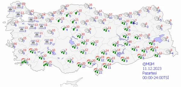1702190032830.png Kuvvetli kar yağışı geliyor! Gece saatlerine dikkat! Meteoroloji'den o şehirler için son dakika uyarısı... - 6