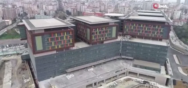 Eylül ayında hizmete giriyor! Göztepe Şehir Hastanesi havadan görüntülendi