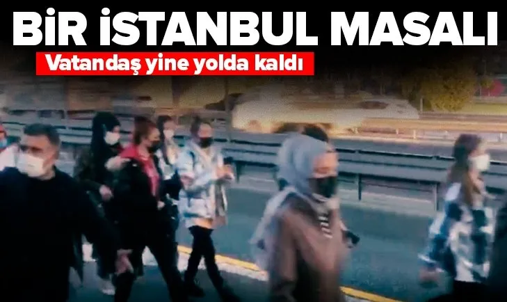 İstanbul’un bitmek bilmeyen çilesi! Metrobüs yarı yolda arıza yaptı