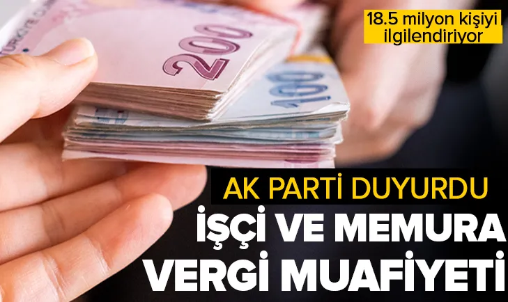 Çok sayıda çalışana vergi muafiyeti