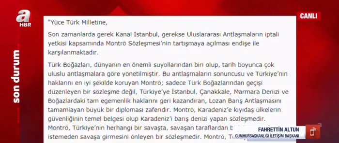 Son dakika: Cumhurbaşkanı İletişim Başkanı Fahrettin Altun'dan A Haber'de flaş açıklamalar - 6