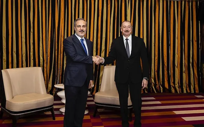 Dışişleri Bakanı Hakan Fidan Azerbaycan Cumhurbaşkanı Aliyev ile görüştü!