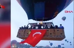 Balonlar Türk bayraklarıyla havalandı