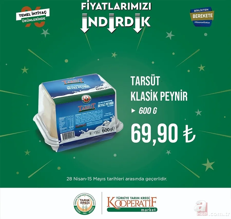 TARIM KREDİ MARKETlerinde indirimsiz ürün kalmadı! Ucuzluk başladı! Sucuk, Tereyağı, peynir, et, şeker, çay, tuvalet kağıdı... 6