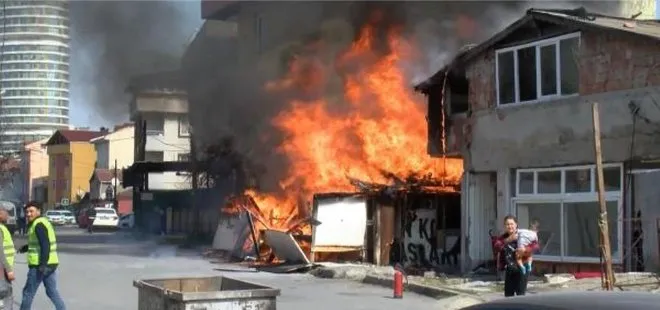 Ataşehir’de yangında can pazarı! Peş peşe patlamalar