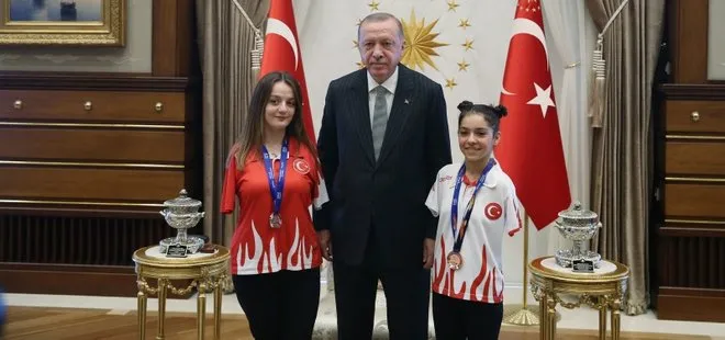 Başkan Erdoğan milli sporcuları kabul etti