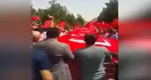 Midyat’ta halk teröre karşı sokağa döküldü