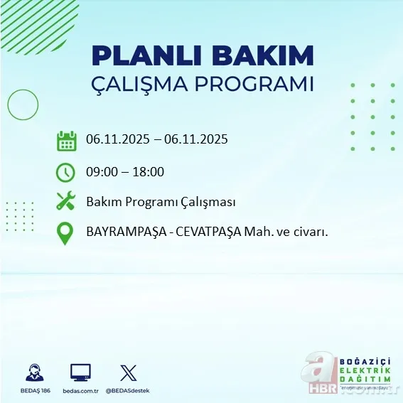 Mahalleniz listede mi? İstanbul’da 9 saatlik kesinti: Hangi ilçelerde elektrikler kesilecek? 7