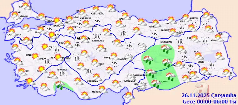 Meteoroloji’den uyarı! Sis, pus, sağanak… Hepsi aynı anda geliyor 12