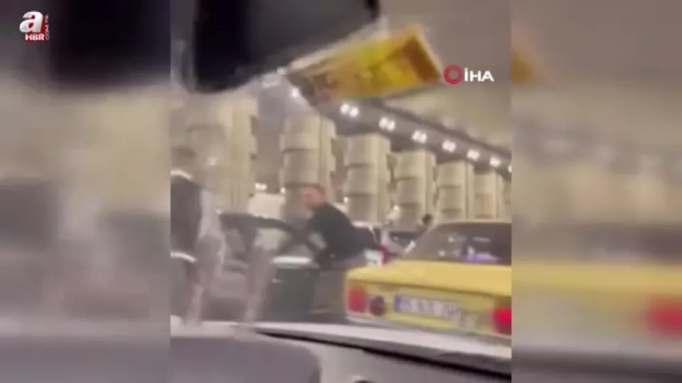 Trafiği kapatan konvoya ceza