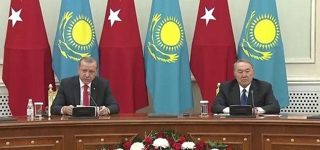 Cumhurbaşkanı Erdoğan, Kazakistan’da konuştu