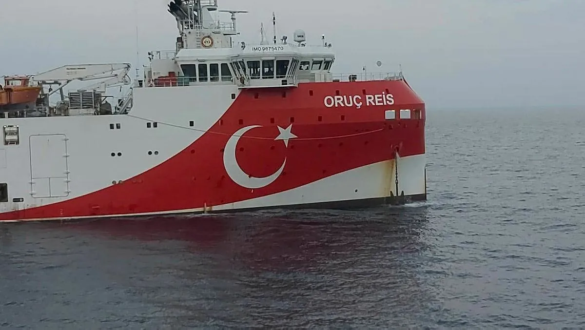 İşte Oruç Reis'in faaliyet sahasını gösteren harita