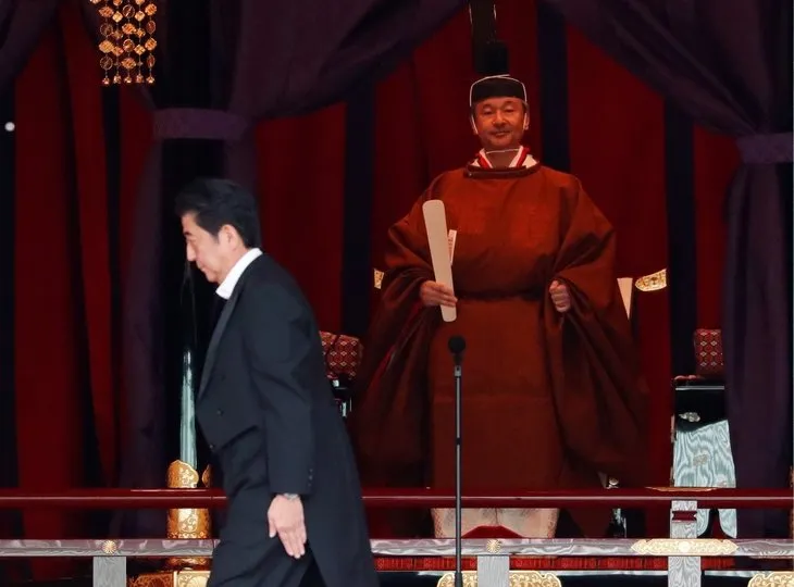 Japonya’nın 126. İmparatoru Naruhito tahta çıktı! Törene 190 ülkeden yaklaşık iki bin kişi katıldı