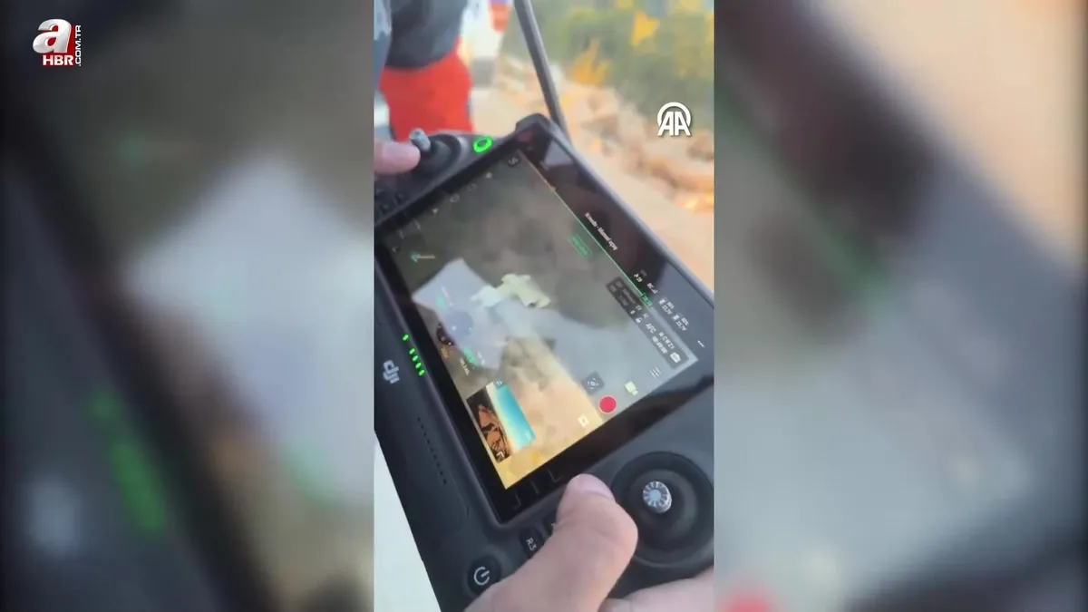 Gabar Dağı'nda yolunu kaybeden tır sürücüsü termal dron ile bulundu