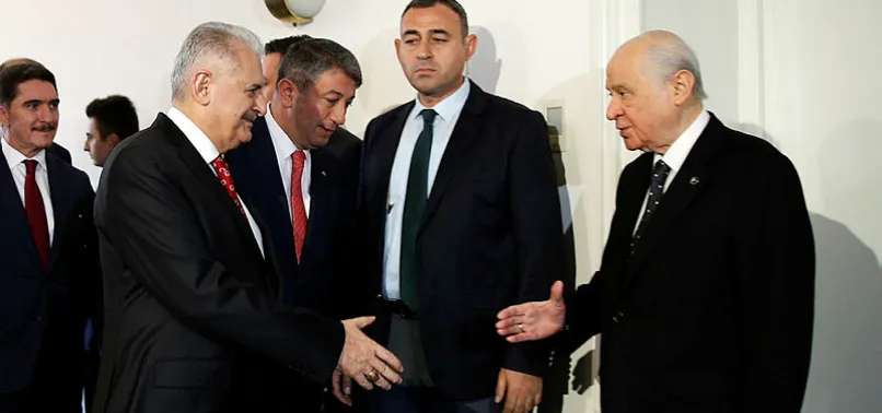 Yıldırım-Bahçeli görüşmesi sona erdi