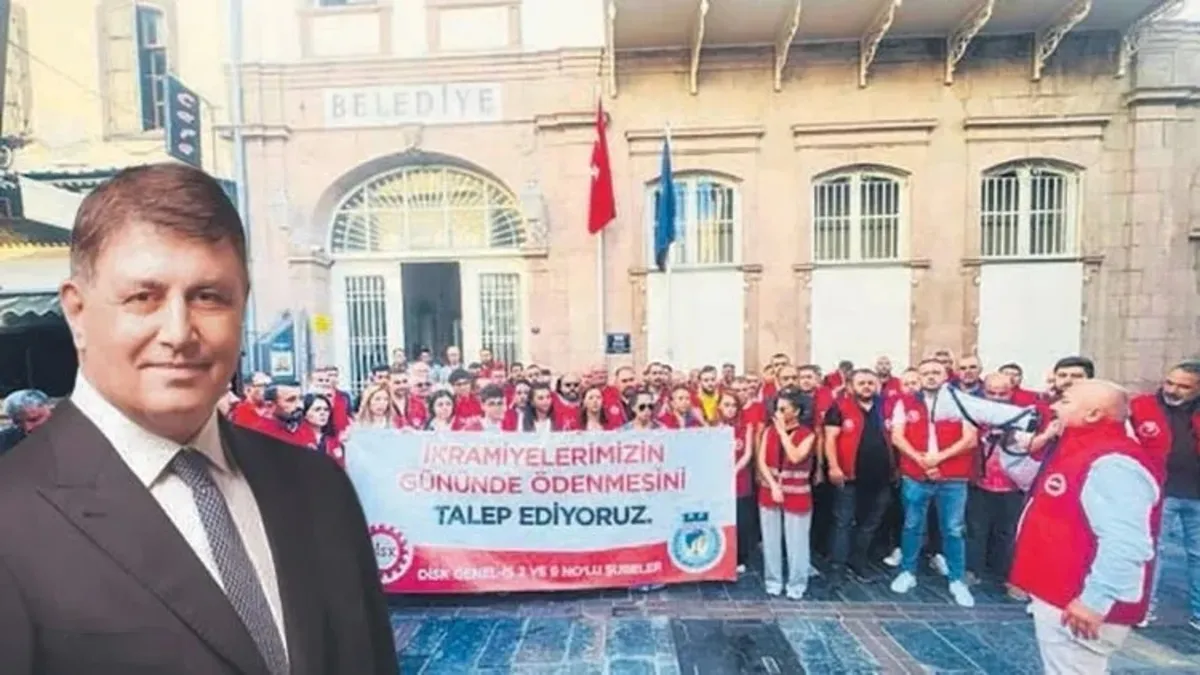 İzmir'de işçilerin ikramiye eylemine Cemil Tugay engeli! 'Ekmeğinizden olursunuz' suçlaması