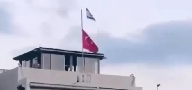 İsrail’den Türk Bayrağı’na yönelik skandal provokasyon! Tehdit edip drone ile bayrak çektiler...