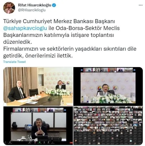 Son dakika: TCMB Başkanı Şahap Kavcıoğlu, TOBB Başkanı Hisarcıklıoğlu ile görüştü! Fiyat istikrarı vurgusu - 4