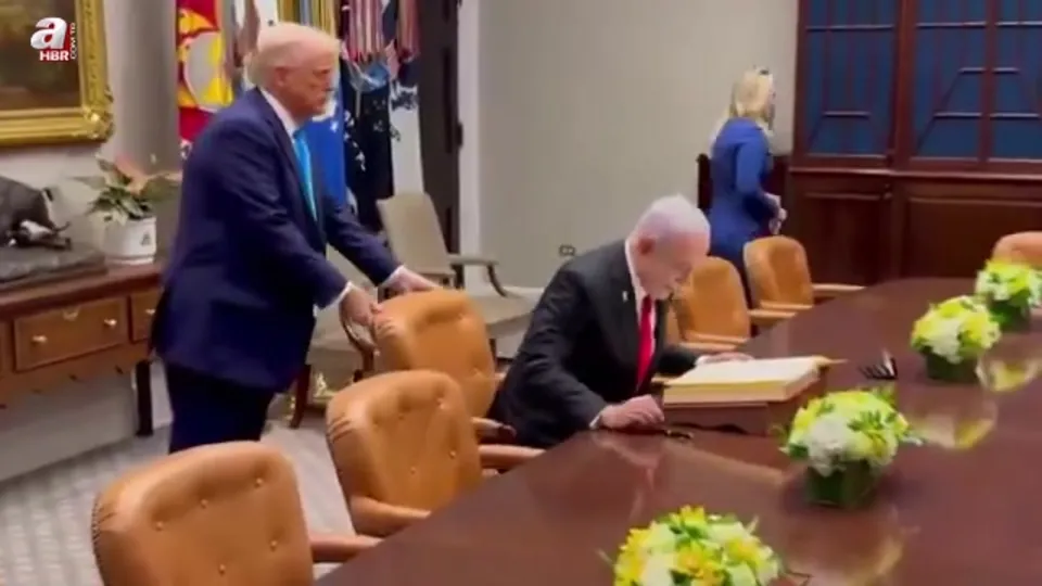 Donald Trump katil Netanyahu’yu böyle oturttu