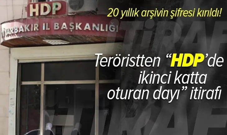 PKK’nın 20 yıllık arşivi ele geçirildi! Teröristten HDP’de ikinci katta oturan dayı itirafı