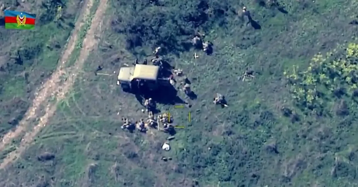 Azerbaycan ordusu Ermenistan’a ait hedefleri böyle imha etti