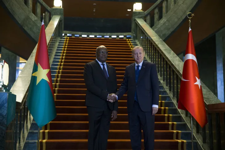 Başkan Erdoğan Burkina Faso Devlet Başkanı Kabore'yi karşıladı