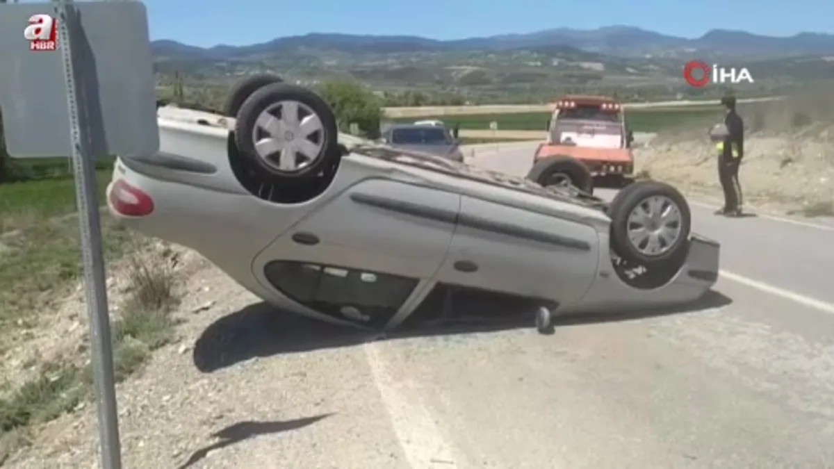 Hisarcık’ta trafik kazası: 1 yaralı