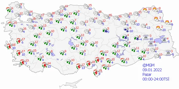 Ocak sağanakları başlıyor! Meteoroloji’den 4 bölgeye kritik uyarı! İşte 5 günlük hava durumu