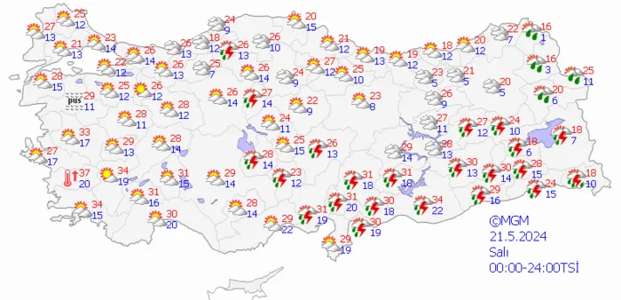1716207959314.png Çok sayıda ili sağanak yağış vuracak! Meteoroloji'den yeni uyarı geldi! Kuvvetli toz taşınımına dikkat... - 4