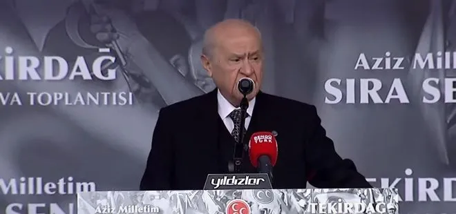 Son dakika: MHP Lideri Devlet Bahçeli’den Tekirdağ’da önemli açıklamalar! Kılıçdaroğlu gelse ne olur gelmese ne!