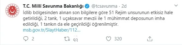 Son dakika: Milli Savunma Bakanlığından flaş İdlib açıklaması - 1