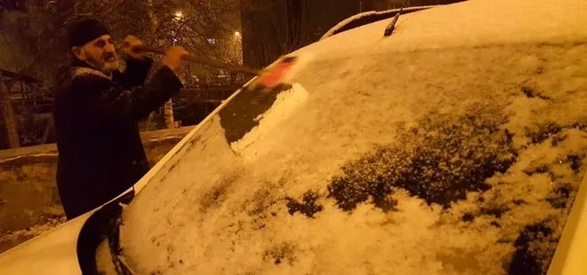 Erzurum’da yoğun kar yağışı