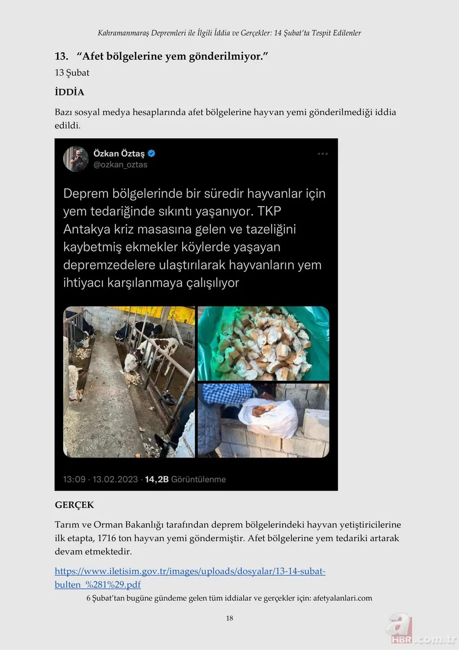 Kahramanmaraş depremi sonrası korkunç yalanlar! Muhalefet ve sosyal medyanın provokasyonu çürütüldü 21