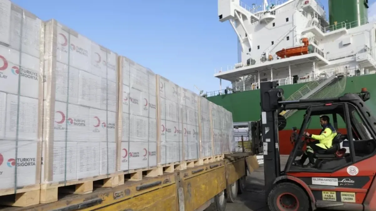 Türkiye Sigorta ve Türk Kızılay iş birliğiyle Gazze’ye destek