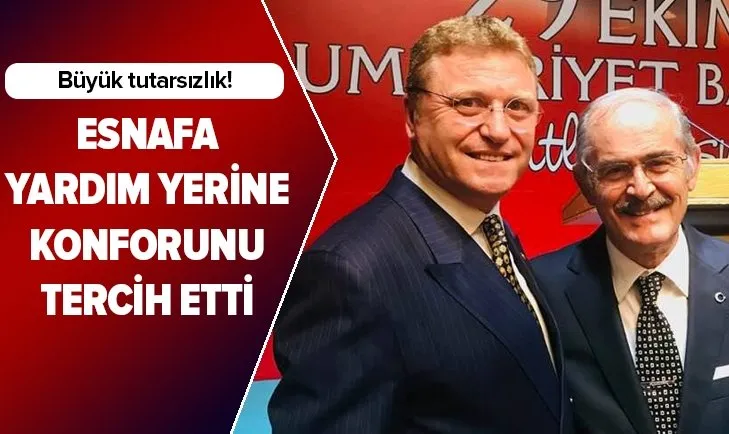 Esnafa yardım yapmak yerine makam arabası aldı
