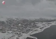 Adilcevaz'da kartpostallık kış manzarası