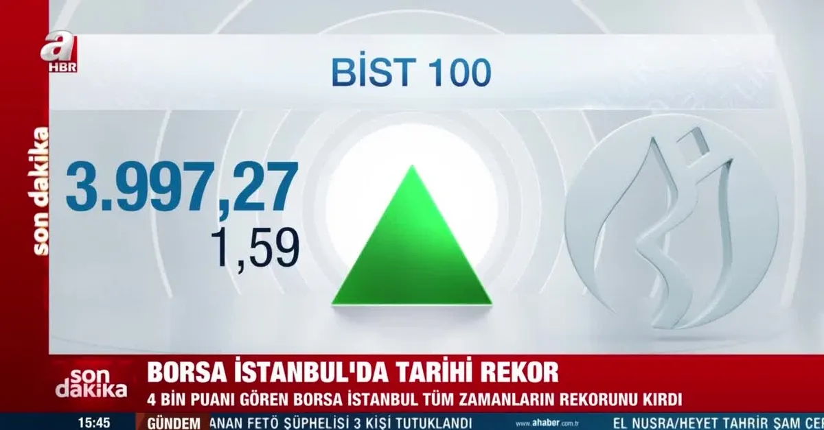 Borsa İstanbul'da tarihi rekor