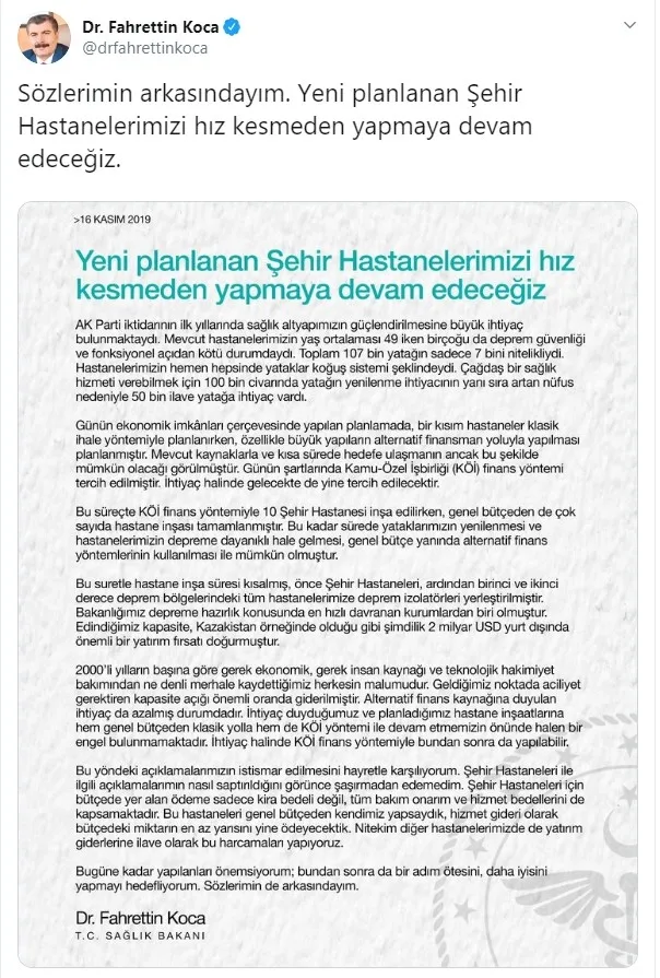 Sağlık Bakanı Fahrettin Koca: "Açıklamalarımızın istismar edilmesini hayretle karşılıyorum" - 1