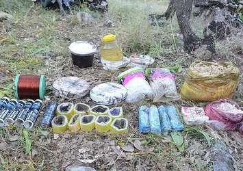 Batman'da PKK'nın patlayıcı deposu bulundu