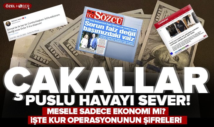 Mesele sadece ekonomi mi? İşte kur operasyonunun şifreleri: Çakallar puslu havayı sever!