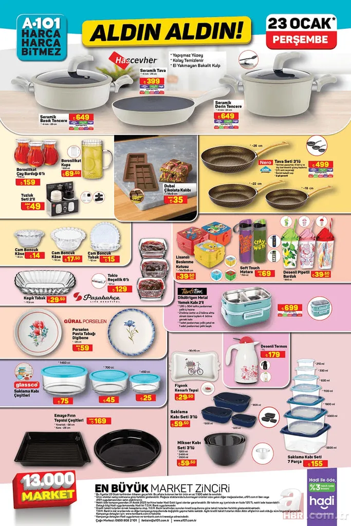 A101 23 Ocak aktüel kataloğu Aldın Aldın indirimleri: Dik süpürge, kettle, yoğurt, peynir 7