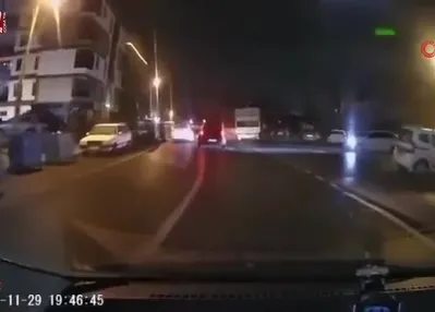 Tehlikeli kovalamaca araç kamerasında